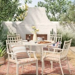 5' X 7' Sunset Moroccan Woven Tapestry Outdoor Rug Coral - Opalhouseā¢