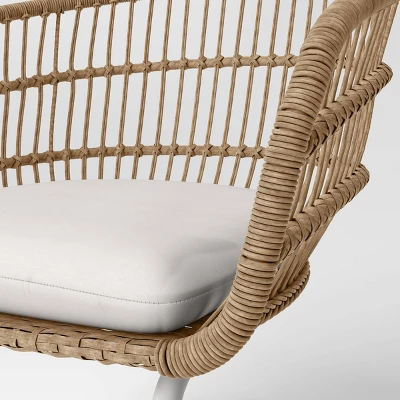 Southport 3pc Motion Patio Chat Set With Metal Legs - Natural/White - Opalhouse™ 5 Southport 3pc Motion Patio Chat Set With Metal Legs - Natural/White - Opalhouse™ - Image 5