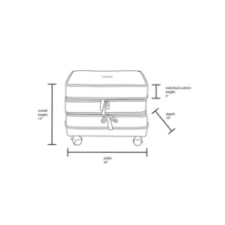 Marin Stackable Pouf With Casters - Opalhouse™ Designed With Jungalow™ -Opalhouse GUEST 7b9ecb5e 9626 4b0f abc1 fd2c0a06f868
