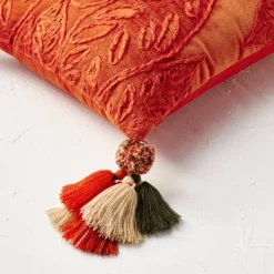 14"x20" Oblong Embroidered Leaf Pattern Accent Pillow Rust - Opalhouse™ Designed With Jungalow™ 5 14"x20" Oblong Embroidered Leaf Pattern Accent Pillow Rust - Opalhouse™ Designed With Jungalow™ -Opalhouse GUEST d63fc097 241b 42e6 a759 c0f0cd01ee03